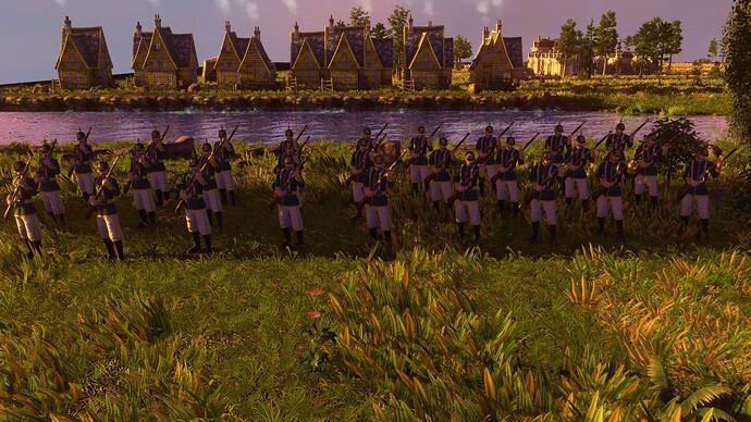 AoE III DE German Needle Gunner at sunset