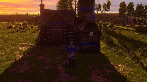 AoE III DE Default Ottoman Explorer at sunset