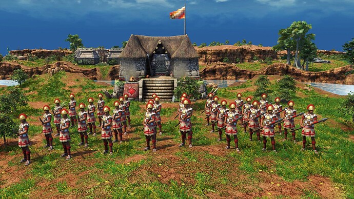AoE III DE Inca Plumed Spearman during the day