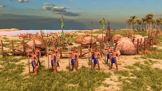 AoE III DE Carib Blowgunner at sunrise