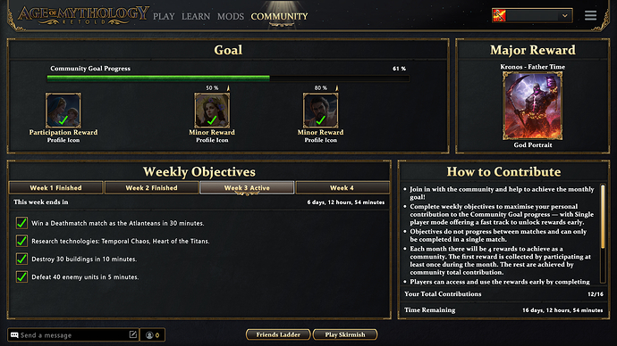 AoMR Kronos - Father Time community event week 3