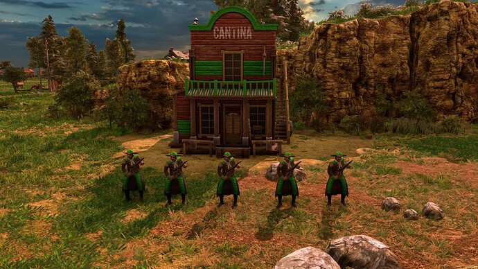 AoE III DE Mexicans Bandido at sunrise