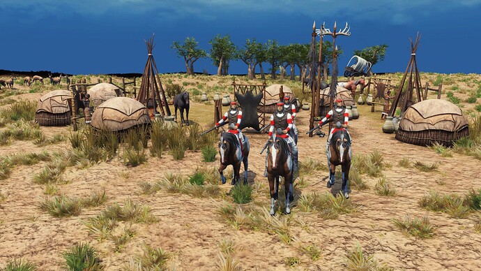 AoE III DE Apache Cavalry during the day