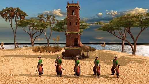 AoE III DE Corsair Marksman at sunrise