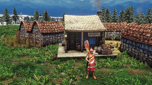 AoE III DE Nootka War Chief during the day