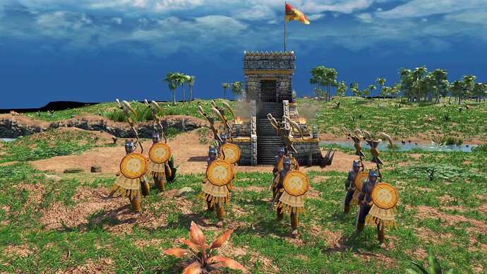 AoE III DE Aztecs Champion Coyote Runner during the day