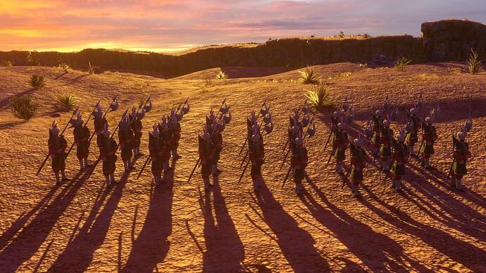 AoE III DE Ottoman Guard Azap at sunset
