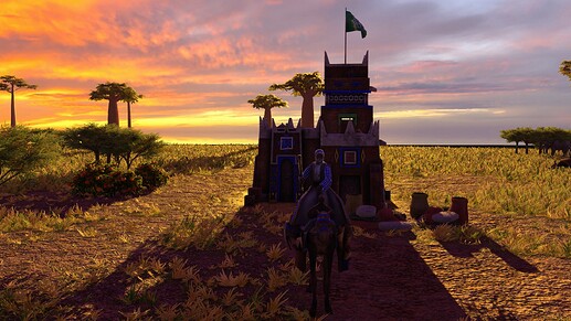 AoE III DE Usman dan Fodio at sunset