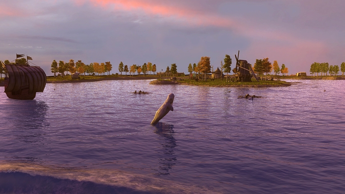 AoE III DE Black Sea at sunset