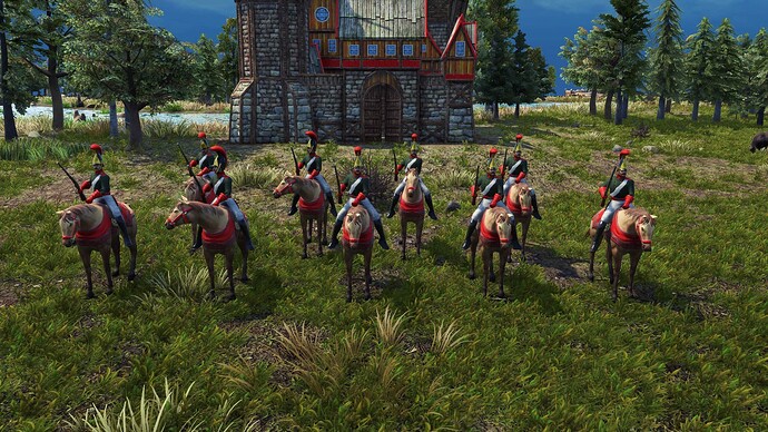 AoE III DE Russian Counter Dragoon during the day