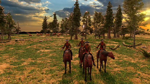 AoE III DE Californio at sunrise