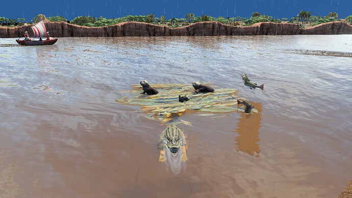 AoE III DE Otters trying to survive during the day