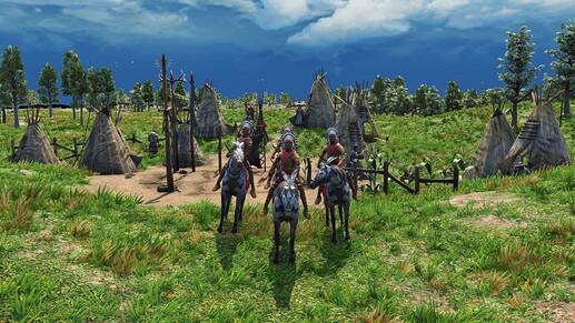 AoE III DE Comanche Horse Archer during the day
