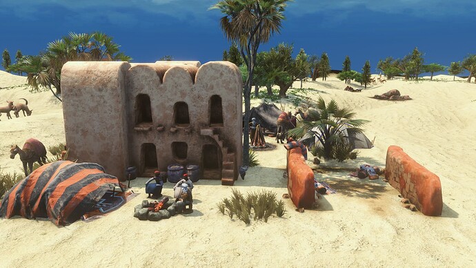 Berbers settlement during the day