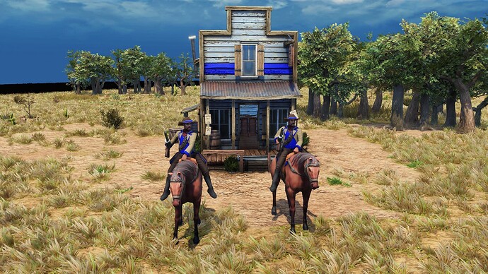 AoE III DE United States Cowboy during the day
