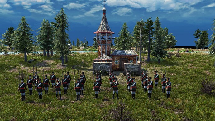 AoE III DE Russian Imperial Rekrut during the day