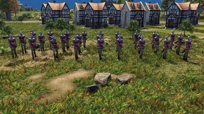AoE III DE British Veteran Longbowman during the day