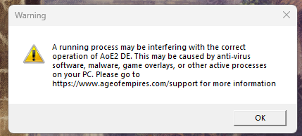 Age of Empires Error Report 2