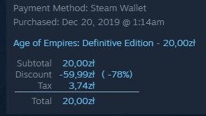 AoE 1 DE sale