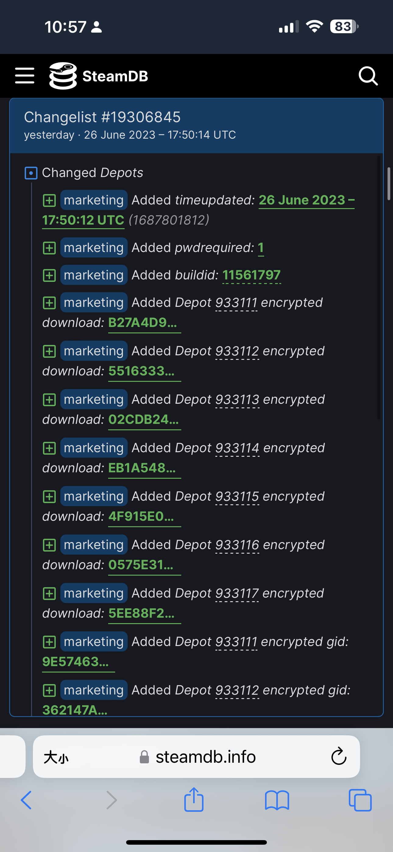 Steam DB