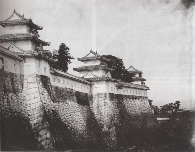 Osaka_Castle_rampart_in_1865