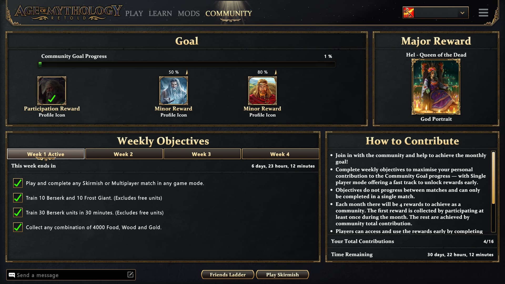 AoMR Hel - Queen of the Dead community event week 1