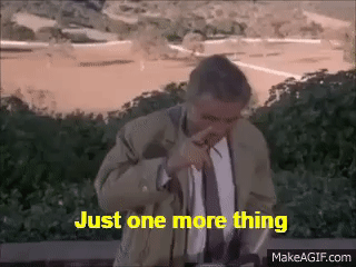 Columbo - Just One More Thing on Make a GIF