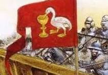 Seen this duck sipping out of a chalice flag on twitter ...