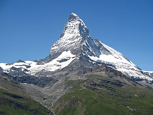 3818 - Riffelberg - Matterhorn viewed from Gornergratbahn.JPG