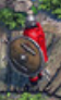 You can see the tip of 2 or 3 javelins below the shield